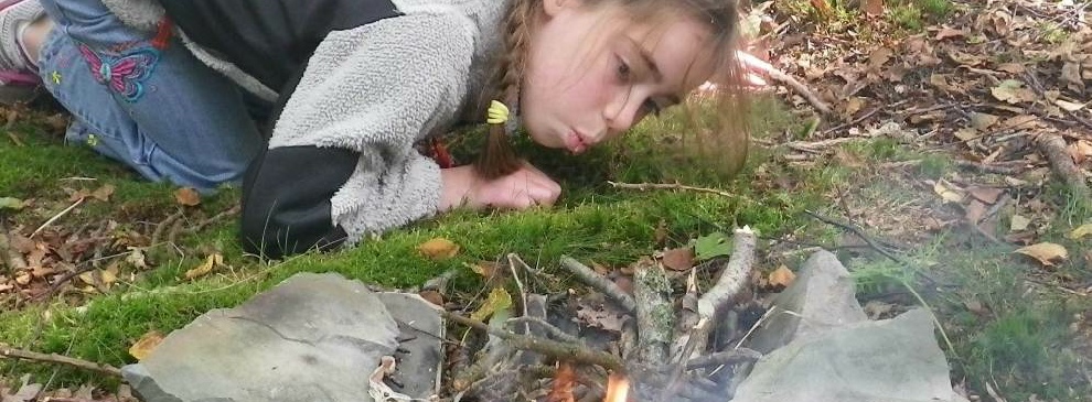 Blowing up a fire